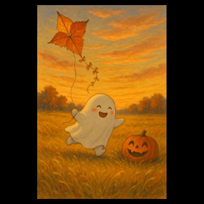 Halloween Geist im Herbst