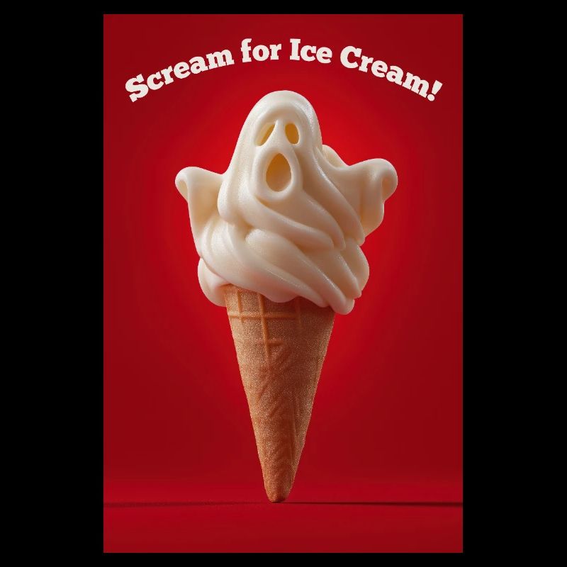 Ghostly Scream Eiswaffel