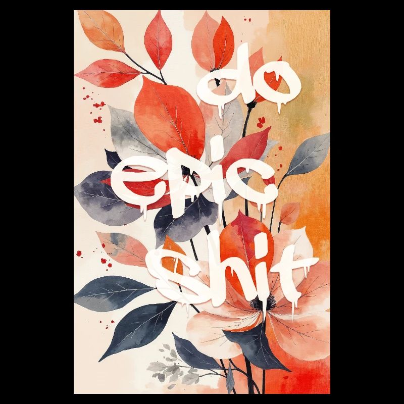 Do Epic Shit — Impression d’art floral de rue