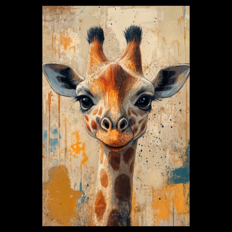 Illustration einer Giraffe