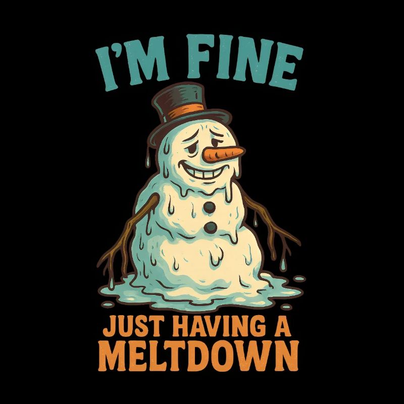 Schmelzender Schneemann I'm fine