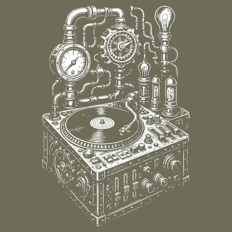 Steampunk-Musikkonsolendesign