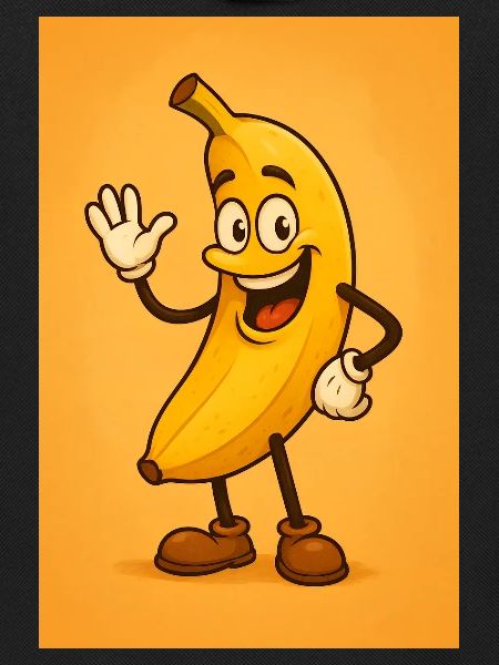 Live Banana Mascot