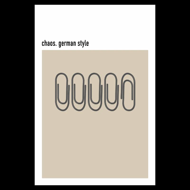 Chaos – German Style Paper Clips Beige