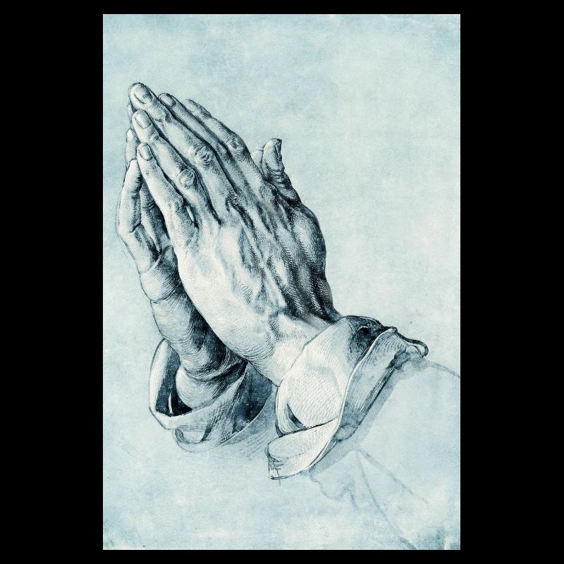 Hommage Dürers "Praying Hands" with 6 fingers Slop