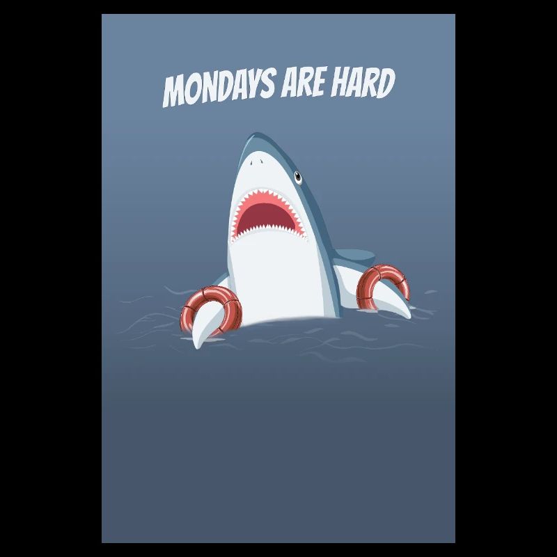 Les lundis, c’est dur à faire un humour de requin