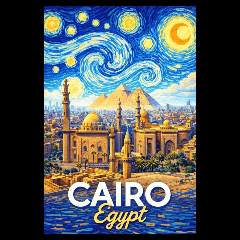 Cairo Nights: Pyramids and Stars