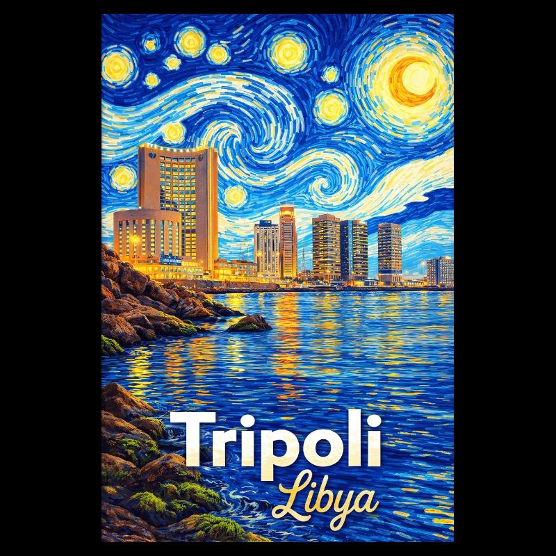 La Nuit étoilée de Tripoli en Libye