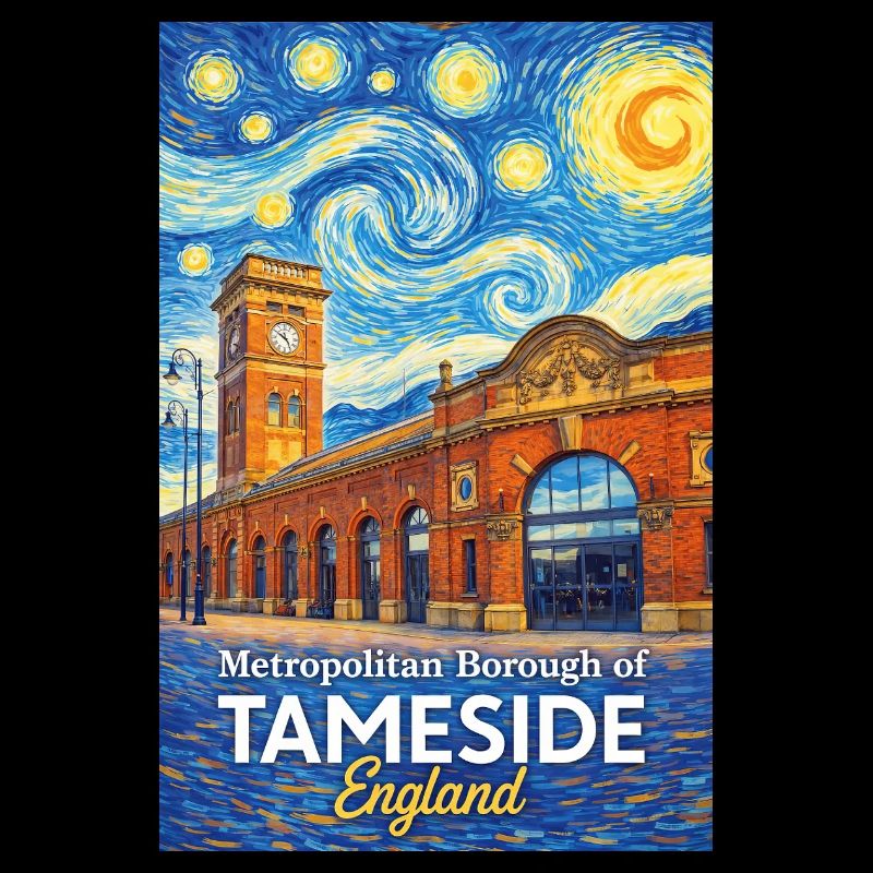 Tameside England Cloud swirl and brick