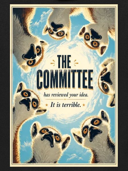 Das Komitee-Lemurs-Plakat