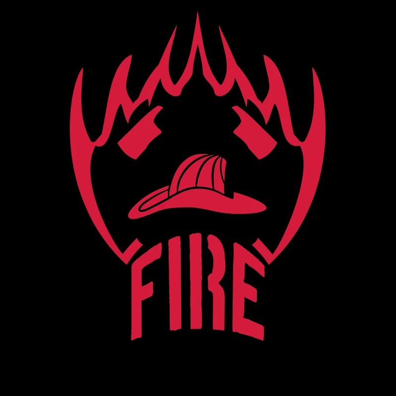 Feu flamme casque pompier de 2 axes