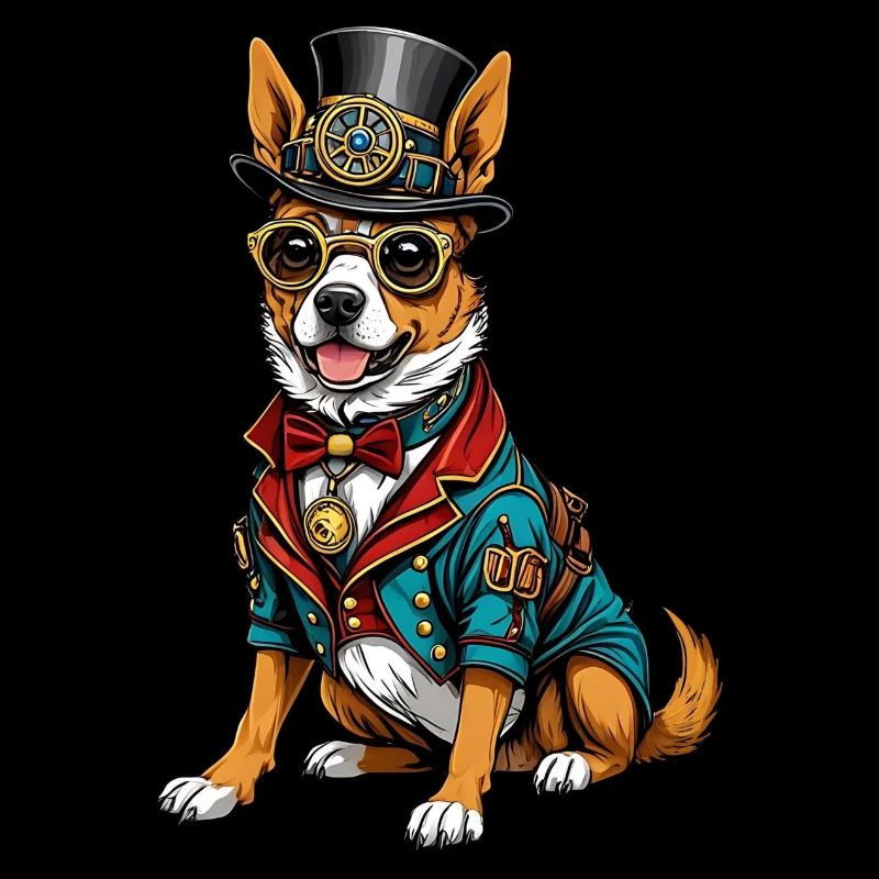 Chien steampunk