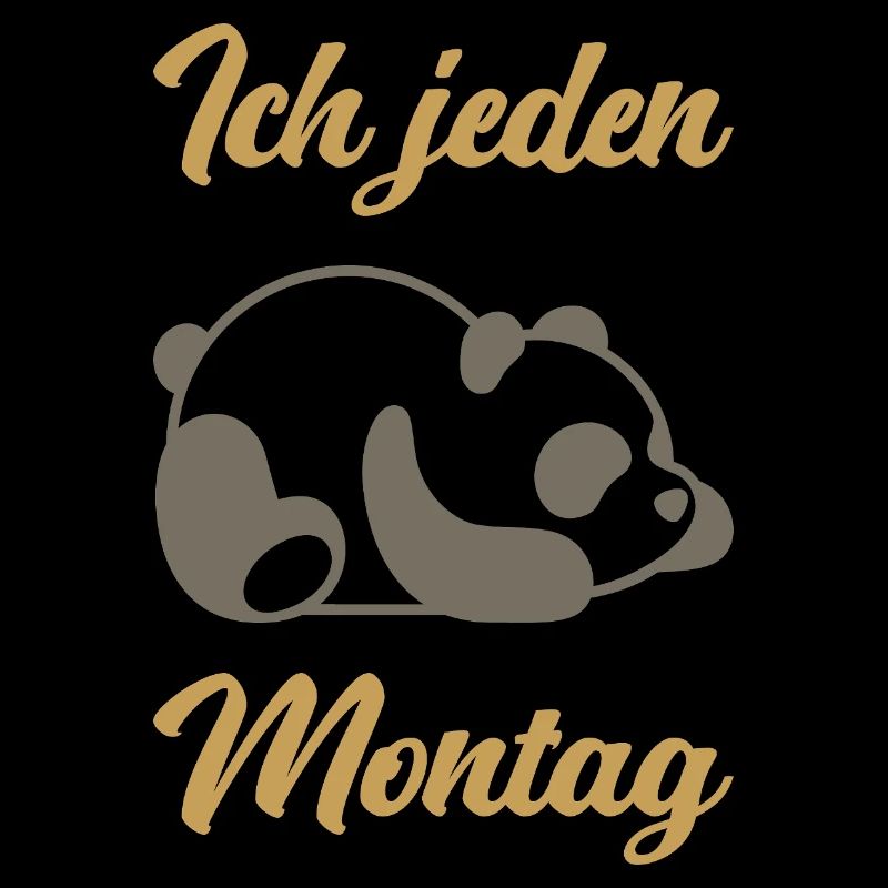 Lustig Panda Pandabär Spruch Geschenk Geschenkidee