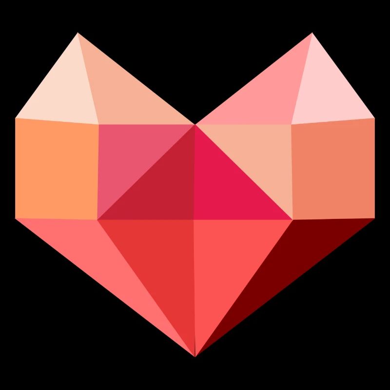 Heart pink