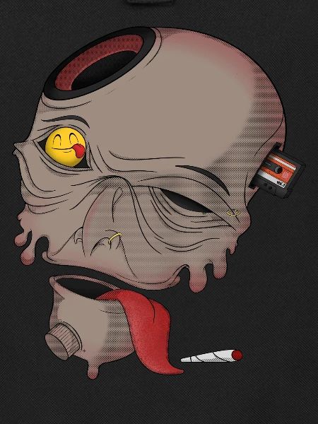 Audio Overload Skull