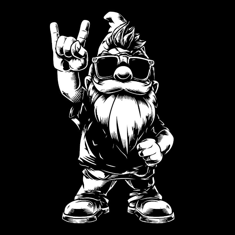Heavy Metal Gartenzwerg Rockstyle