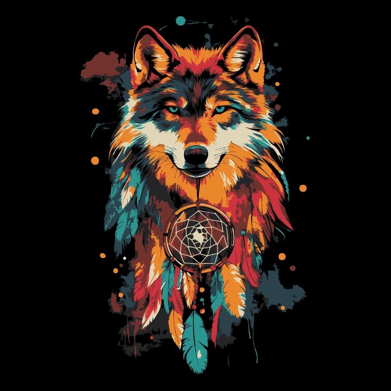 Wolf Dream Catcher