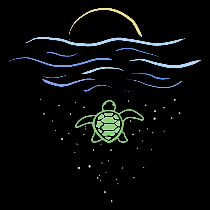 Turtle in the sea