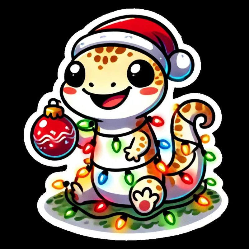 Christmas Gecko Glam