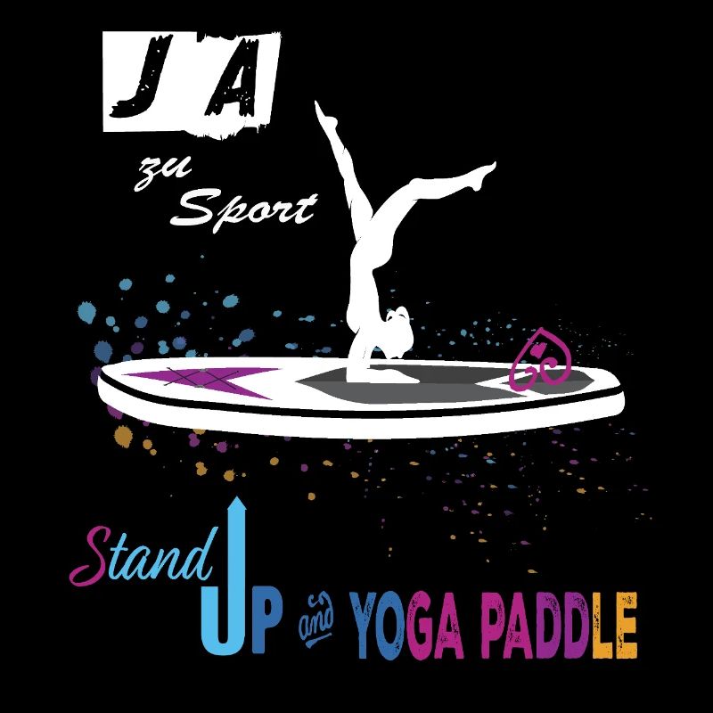 Yoga auf dem Paddle 🧘‍♀️ JA zu Sport Bunt & Stil