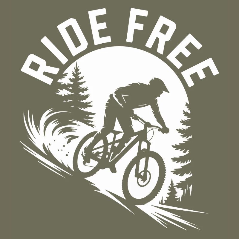 Ride Free Mountain Biking Tee