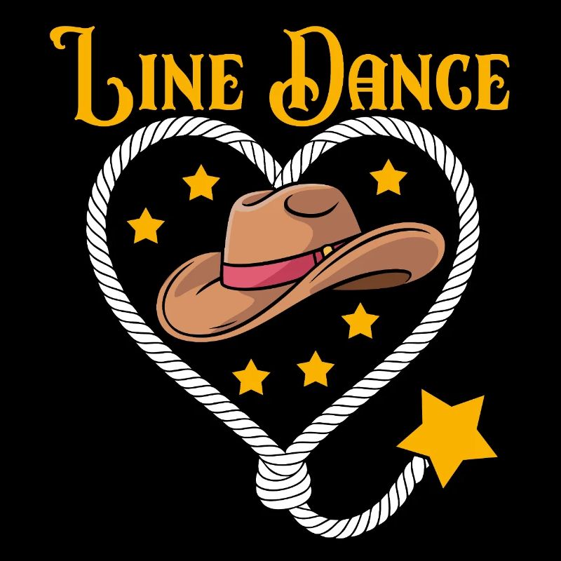 Chapeau de cœur de danse en ligne