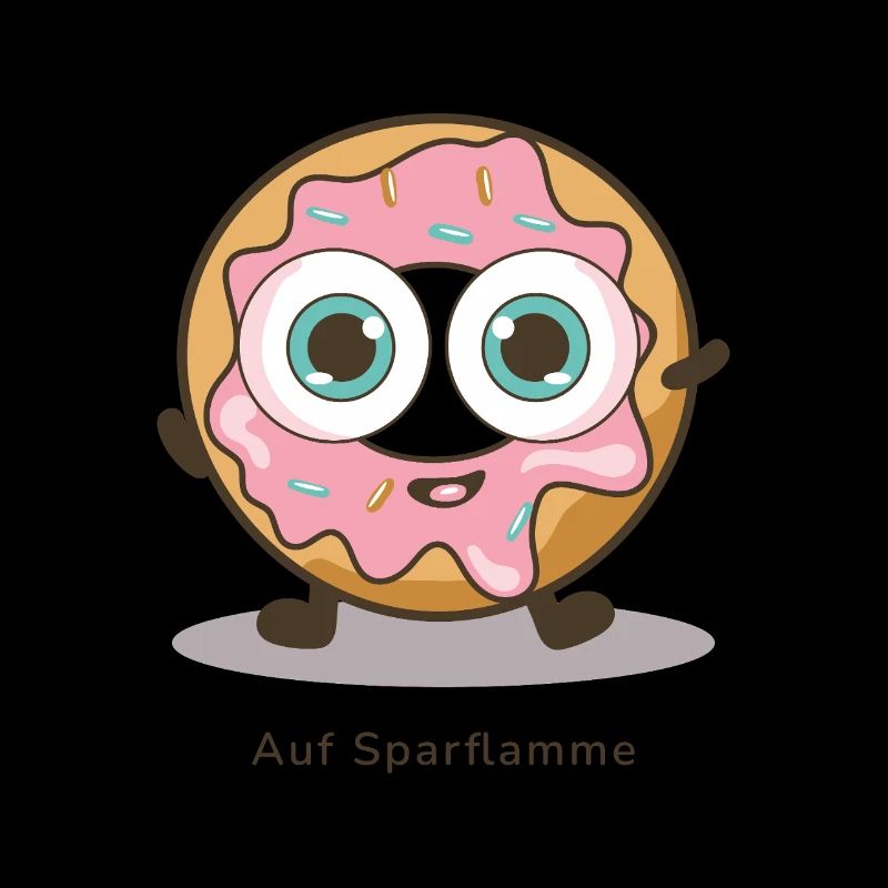 On the back burner – Funny donut in energy-saving mode