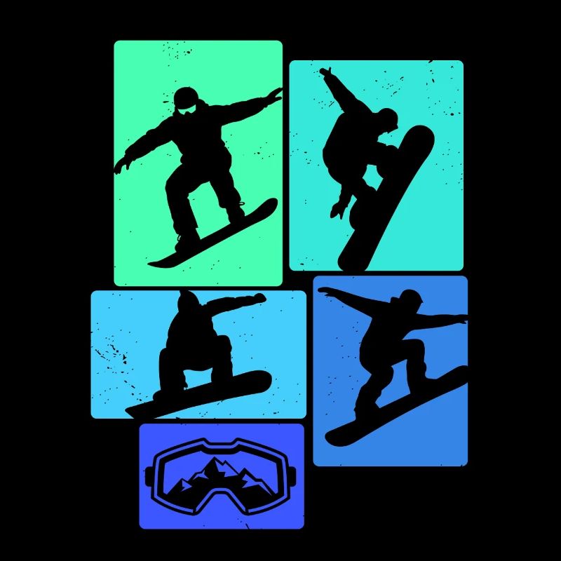 Snowboarden Retro Snowboard Snowboarding Snowboard