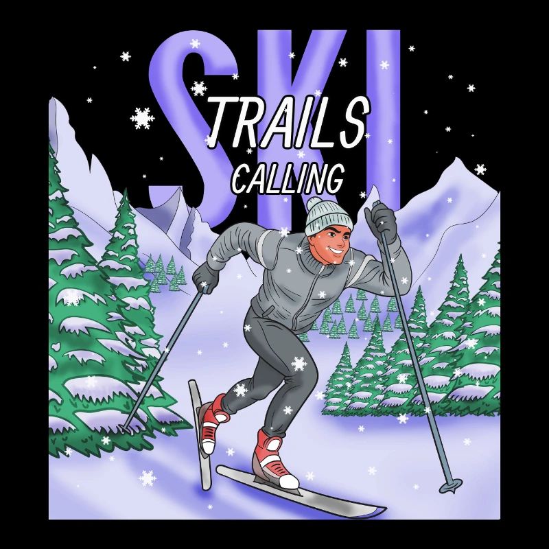Ski Trails Calling Langlauf Sport