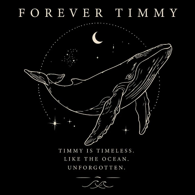Forever Timmy - Unforgotten Whale Beige Fine Art