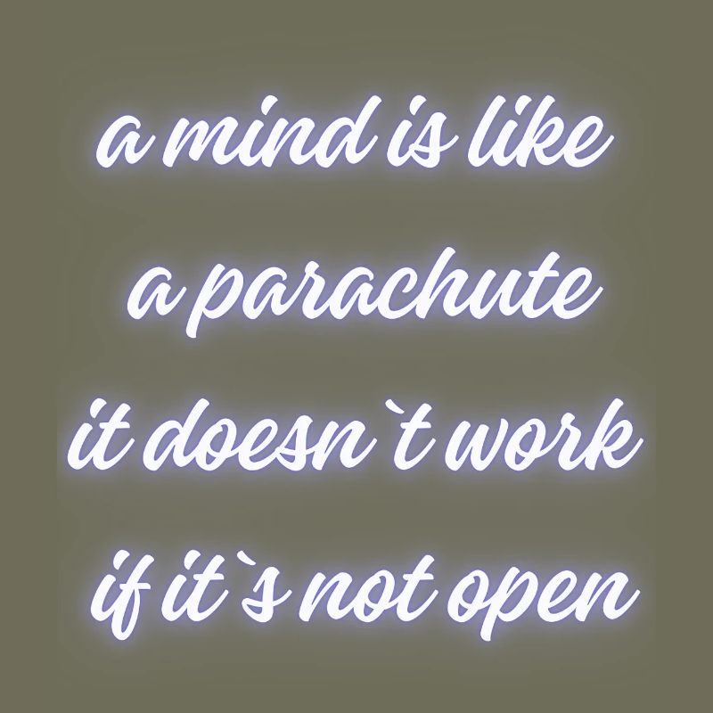 Open Mind Parachute Zitat