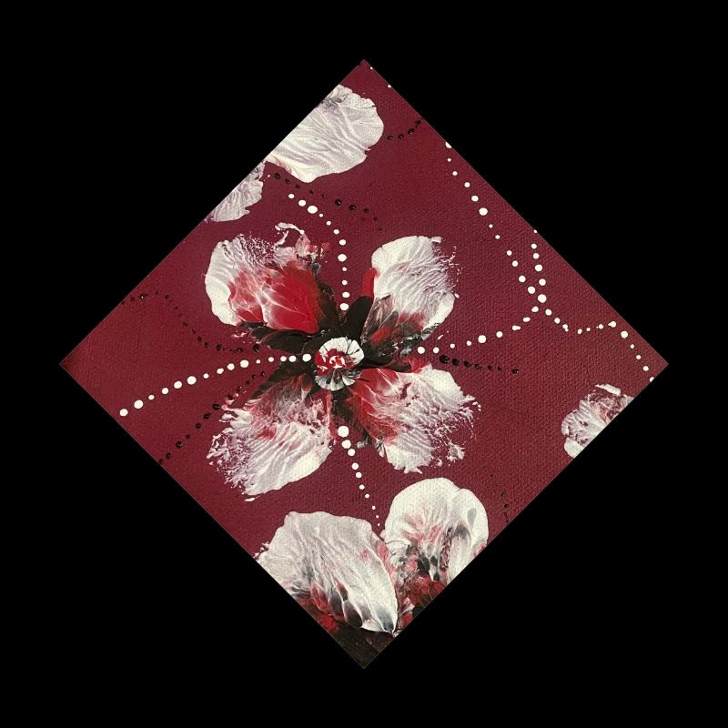 Dunkelrotes Design