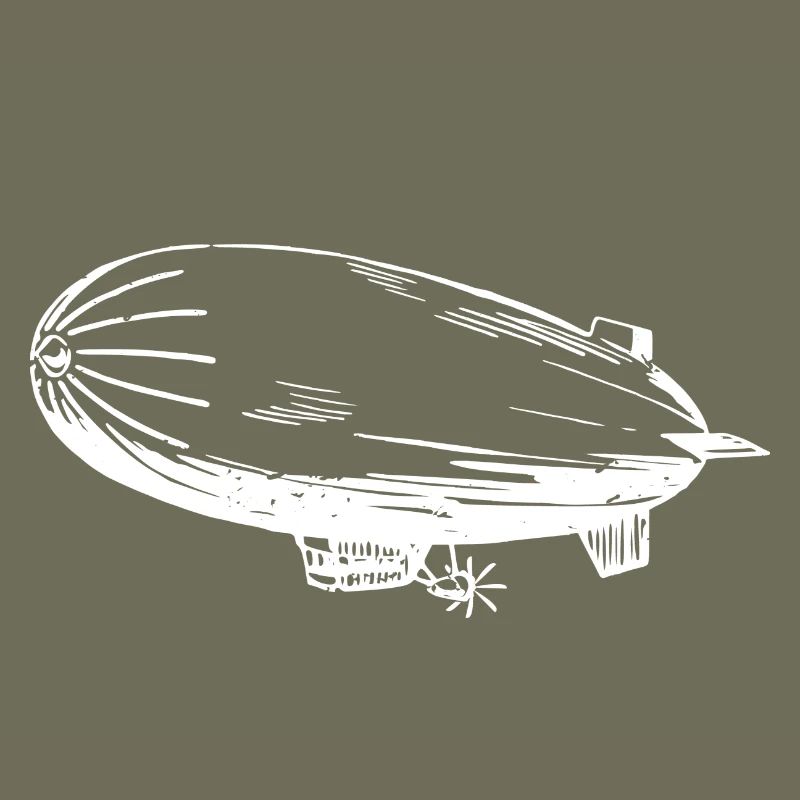 Silhouette eines Luftschiffs – Stilvolles