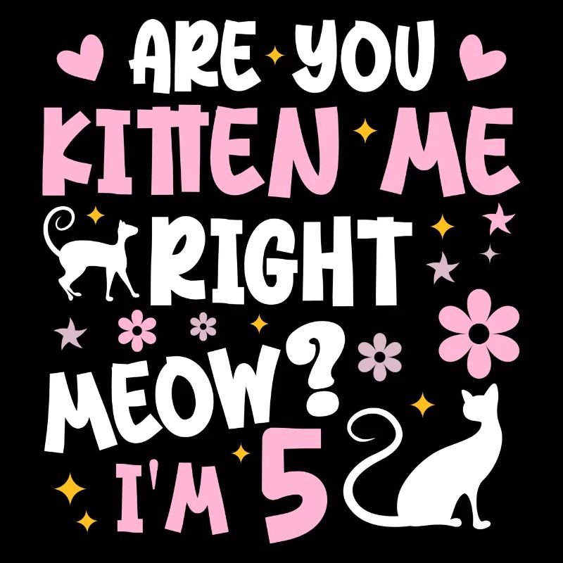 Ich bin 5 Jahre alt | 5-jähriges Jubiläumsgeschenk Miau-Geschenk