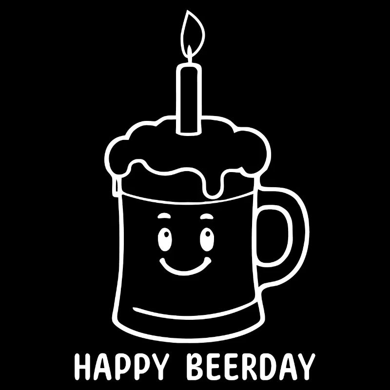 Bière Chope de bière Happy Beerday Party