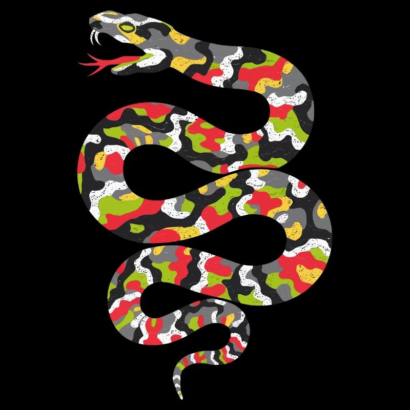 Vivid Camouflage Snake