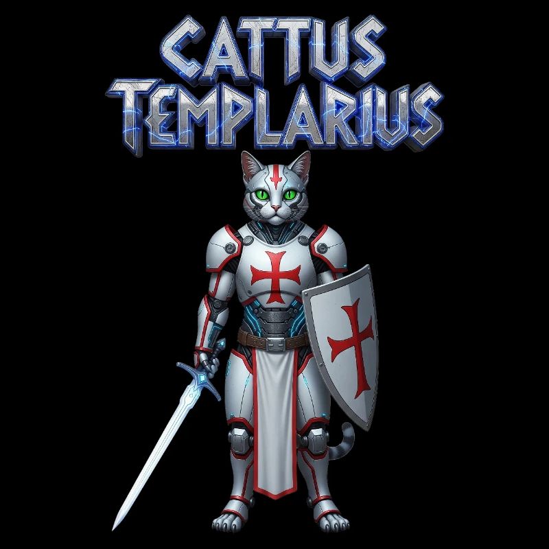 Cattus Templarius Chat Chevalier