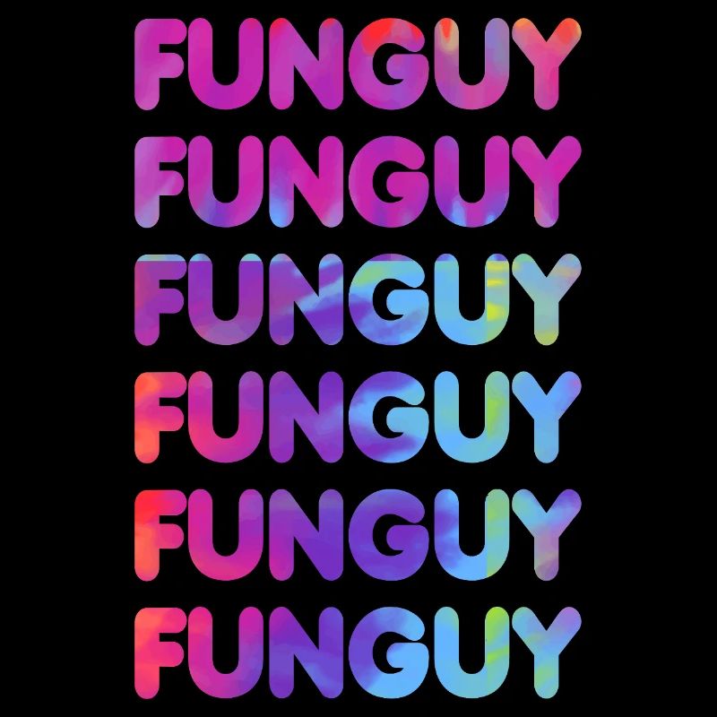 Colorful Funny Letters Heart Pattern