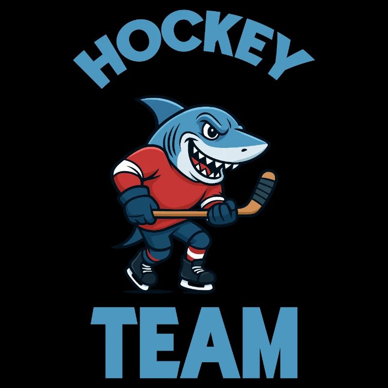 Hai Team Eishockey Maskottchen