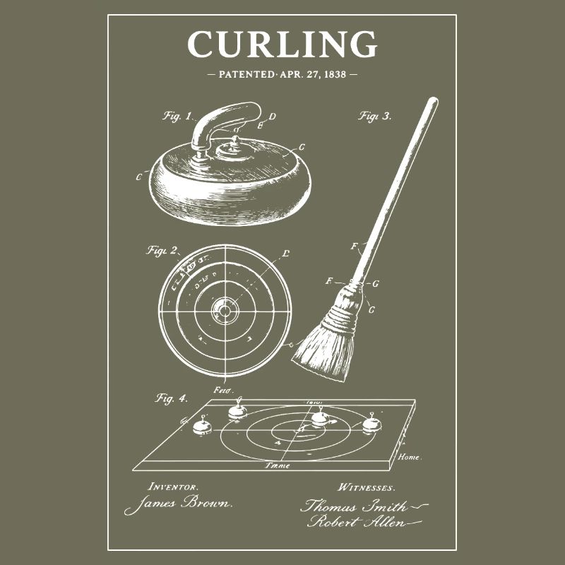 Curling Blueprint-Artwork