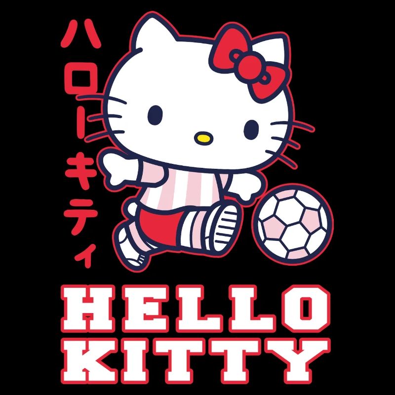 Hello Kitty Playing Football