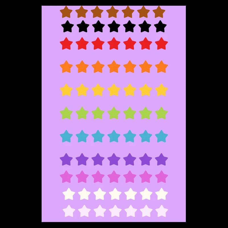 Pride Rainbow Stars