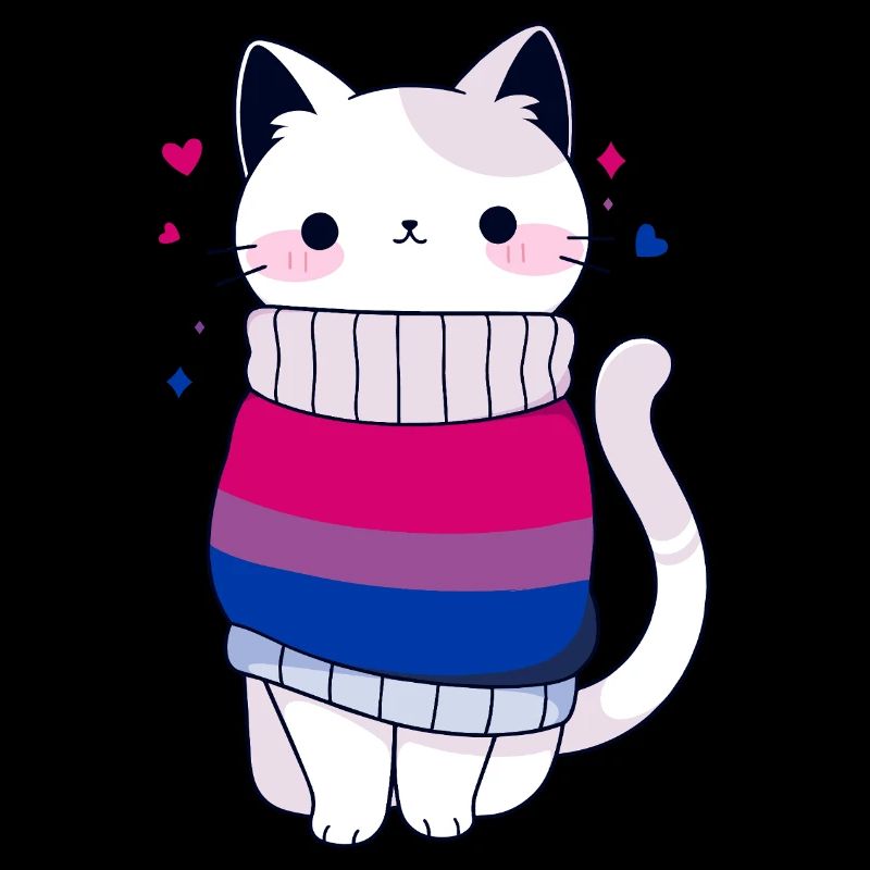 Bisexuell Katze Bi Queer LGBTQ CSD Pride Month
