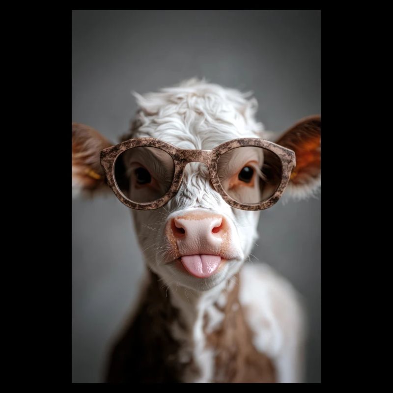 Cooles Kalb mit Attitüde