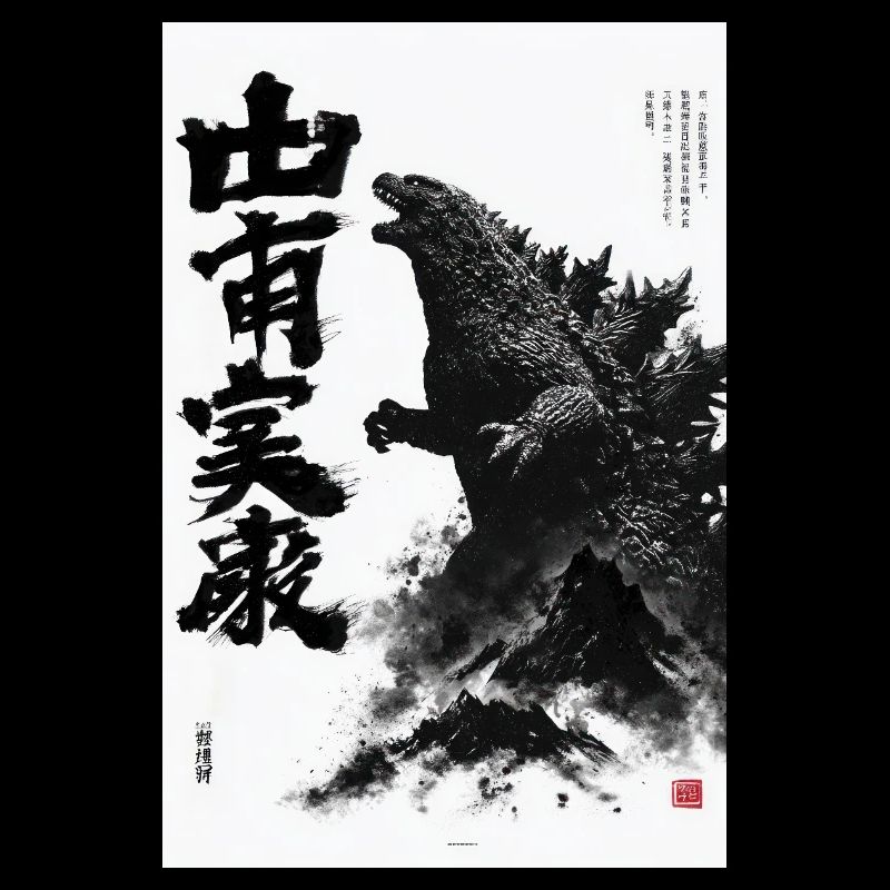 Encre monstrueuse de destruction