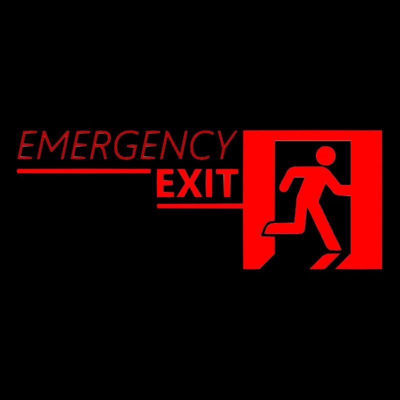 Emergency EXIT Classic Red