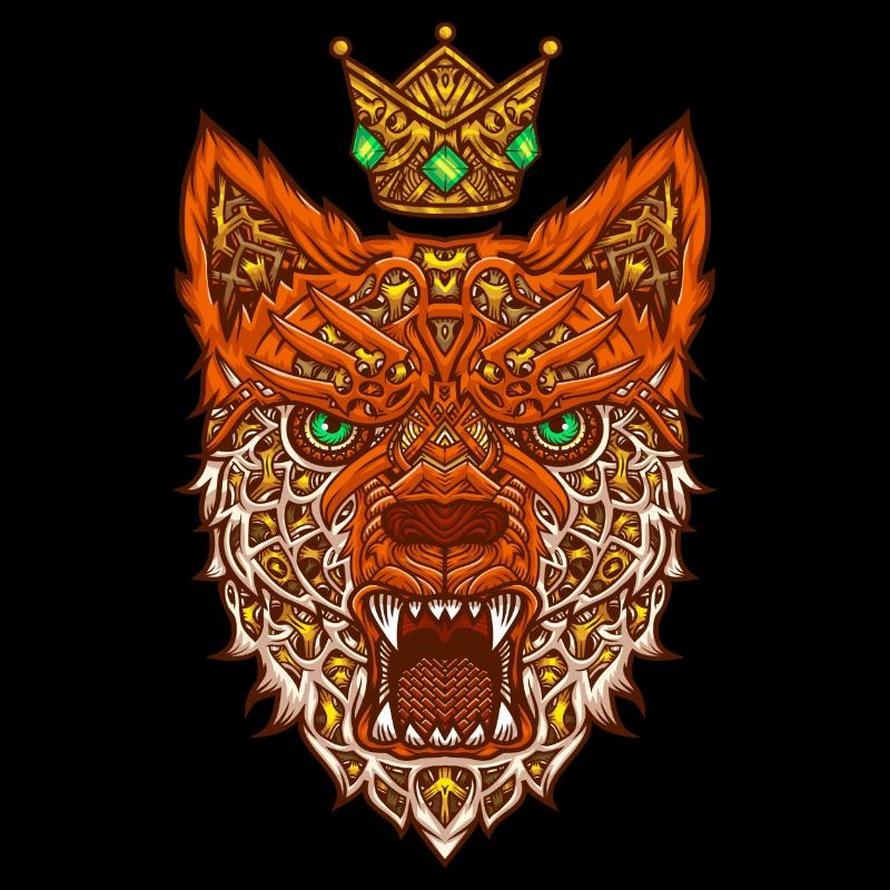 Nano fox with crown