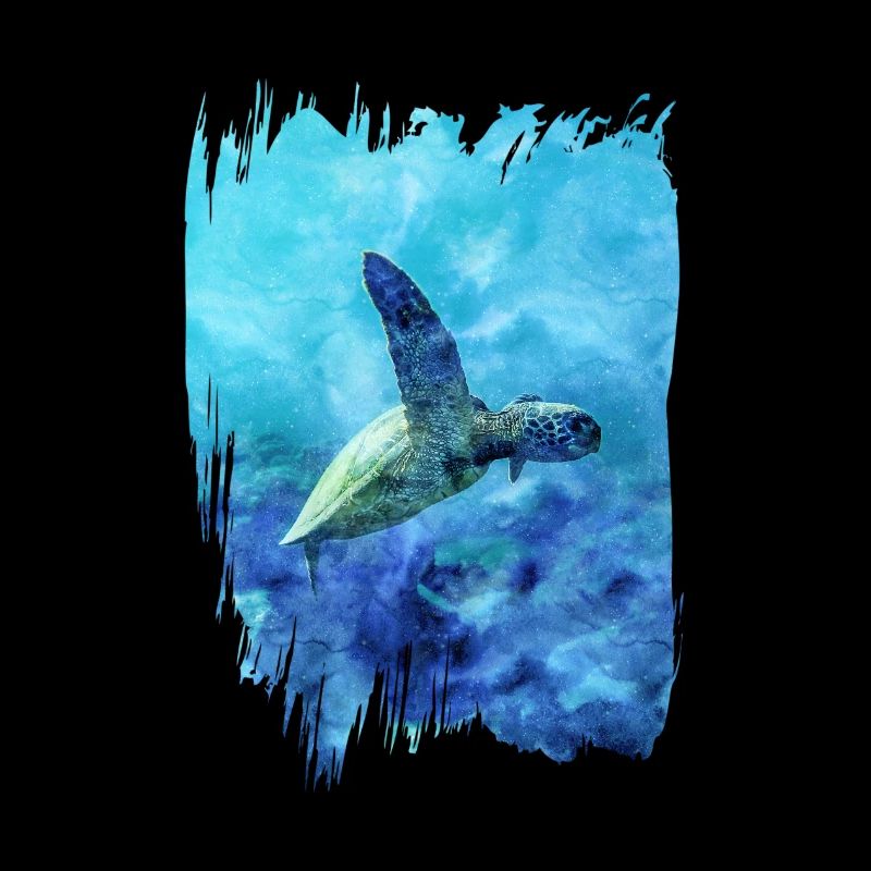 Turtle in the sea