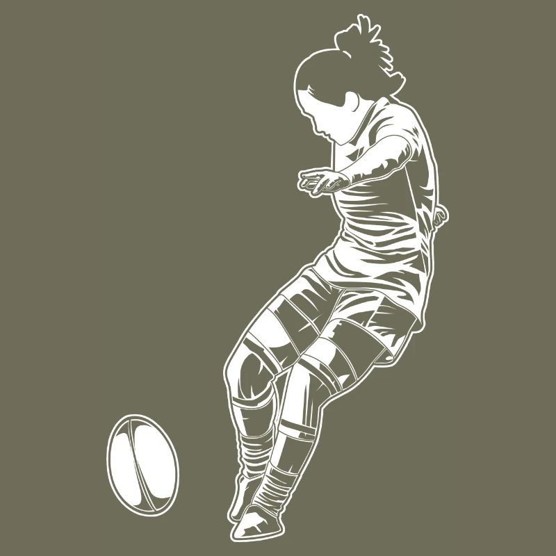 Rugbyspieler Mädchen