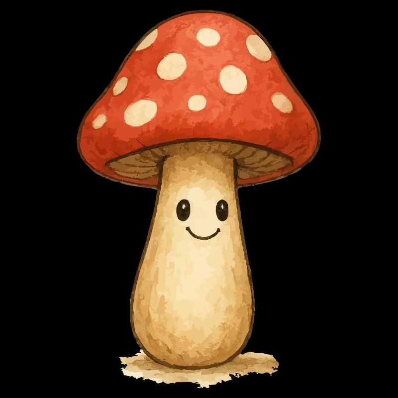 Design de champignon kawaii pour les enfants